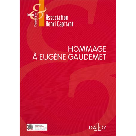 Hommage à Eugène Gaudemet