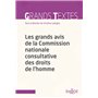 Les grands avis de la Commission nationale consultative des droits de l'homme