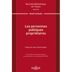 Les personnes publiques propriétaires - Volume 160