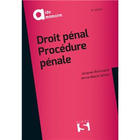 Droit pénal, procédure pénale. 9e éd.