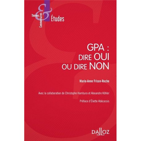 GPA: dire OUI ou dire NON