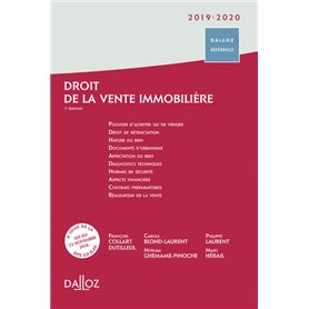 Droit de la vente immobilière 2019/20. 7e éd.