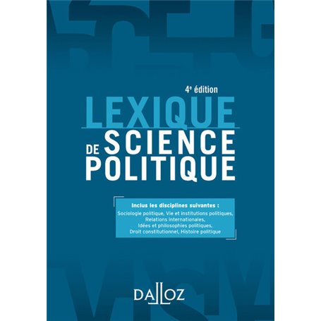 Lexique de science politique. 4e éd.