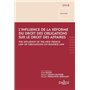 Influence de la réforme du droit des obligations - The influence of the new french law of obligation