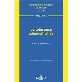 La tolérance administrative - Volume 173