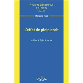 L'effet de plein droit - Volume 178