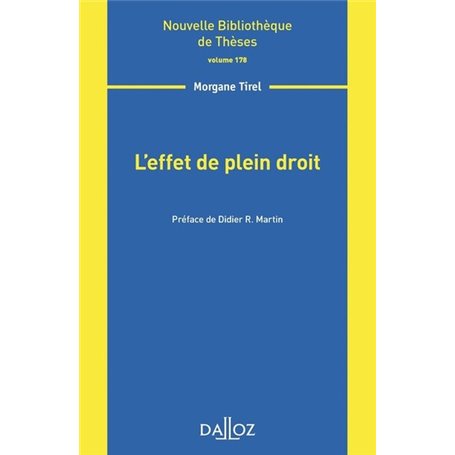 L'effet de plein droit - Volume 178