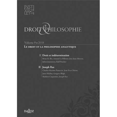 Droit & Philosophie - Le droit et la philosophie analytique - Volume 9