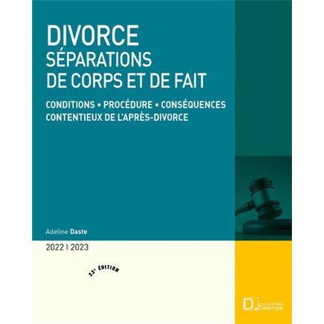 Divorce 2022/23 23ed - Séparations de corps et de fait