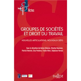 Groupes de sociétés et droit du travail - Nouvelles articulations , nouveaux défis