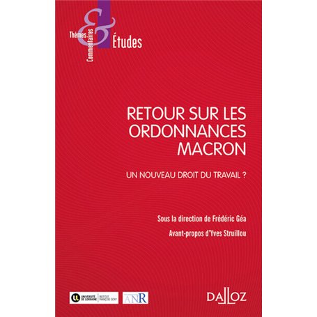 Retour sur les ordonnances Macron - Un nouveau droit du travail ?