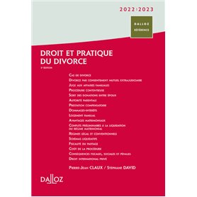 Droit et pratique du divorce 2022/2023. 5e éd.
