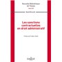 Les sanctions contractuelles en droit administratif - Volume 189