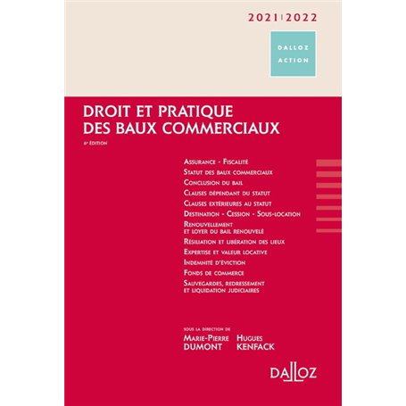 Droit et pratique des baux commerciaux 2021/2022. 6e éd.