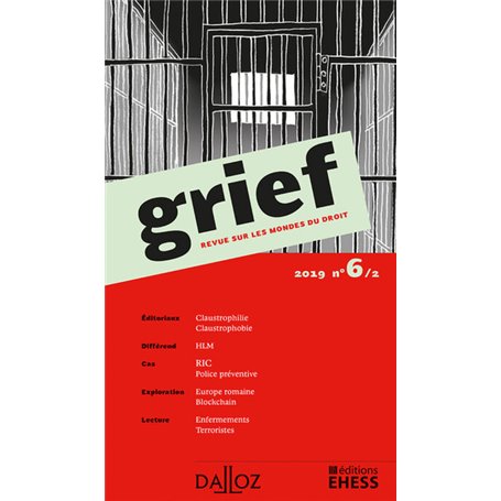 Grief. Revue sur les mondes du droit 2019 - N° 6 Partie 2