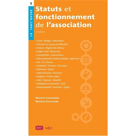 Statuts et fonctionnement de l'association. 4e éd.