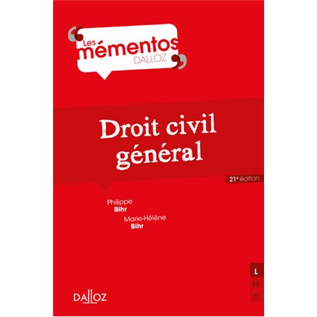 Droit civil général. 21e éd.