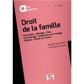 Droit de la famille. 10e éd.