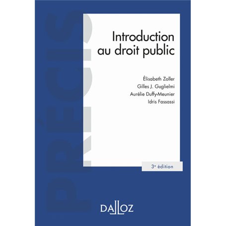 Introduction au droit public 3ed