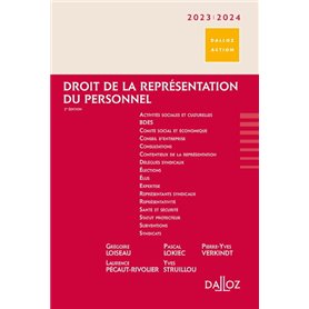 Droit de la représentation du personnel 2023/2024 2ed