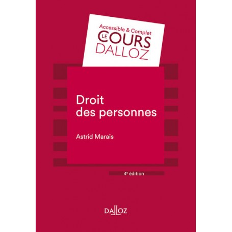 Droit des personnes. 4e éd.