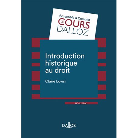 Introduction historique au droit 6ed