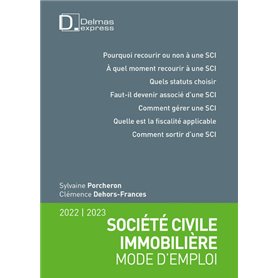 Société civile immobilière - Mode d'emploi 2022/2023 3ed