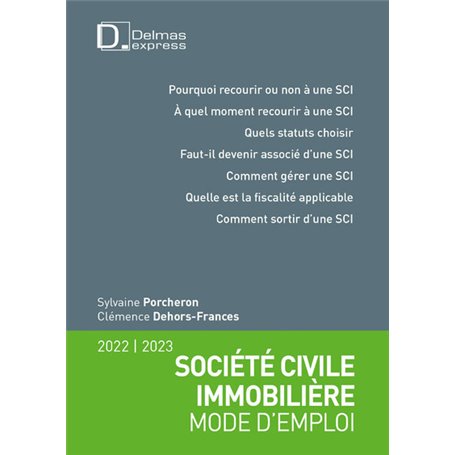 Société civile immobilière - Mode d'emploi 2022/2023 3ed