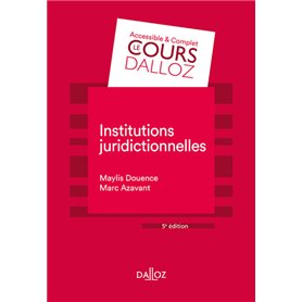 Institutions juridictionnelles. 5e éd.