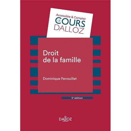 Droit de la famille. 5e éd.