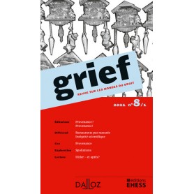 Grief, Revue sur les mondes du droit 2021 - N° 8 Partie 1