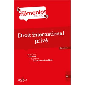 Droit international privé. 20e éd.