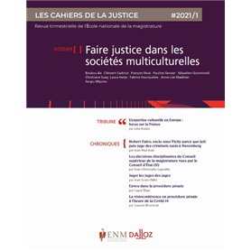 Les Cahiers de la justice 1/2021 - Résolution des conflits