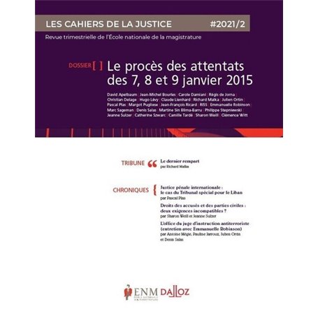 Les Cahiers de la justice 2/2021