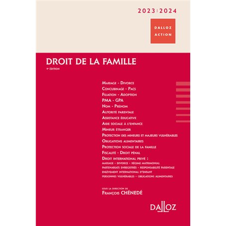 Droit de la famille 2023/24. 9e éd.