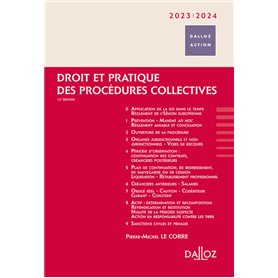 Droit et pratique des procédures collectives 2023/2024. 12e éd.