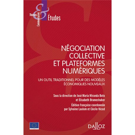 Négociation collective et plateformes numériques