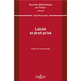 Laïcité et droit privé - Volume 220