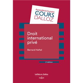 Droit international privé. 3e éd.