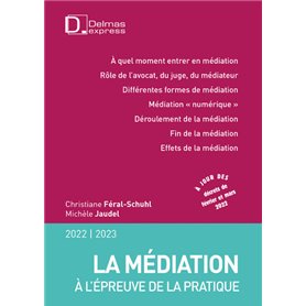 La médiation à l'épreuve de la pratique 2022/2023