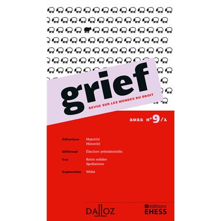 Grief, revue sur les mondes du droit - N° 9/1