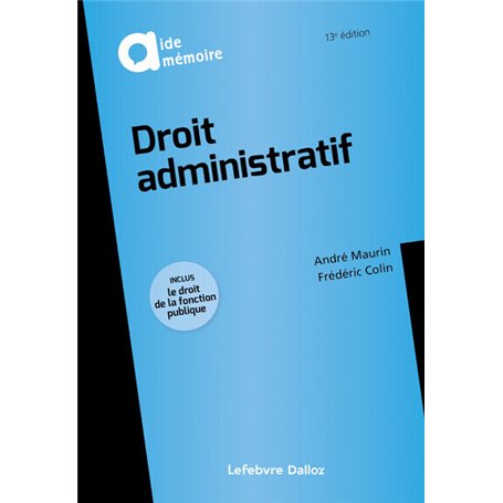 Droit administratif. 13e éd.