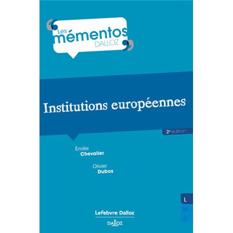 Institutions européennes. 2e éd.
