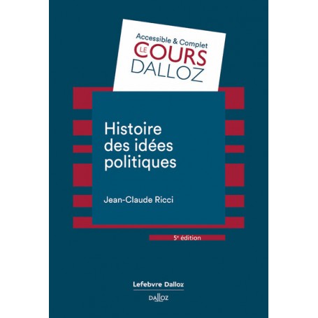 Histoire des idées politiques. 5e éd.