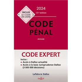 Code Dalloz Expert. Codes pénal et procédure pénale 2024