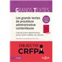 Les grands textes de procédure administrative contentieuse