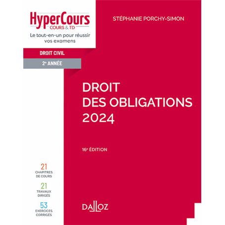 Droit des obligations 2024 16ed