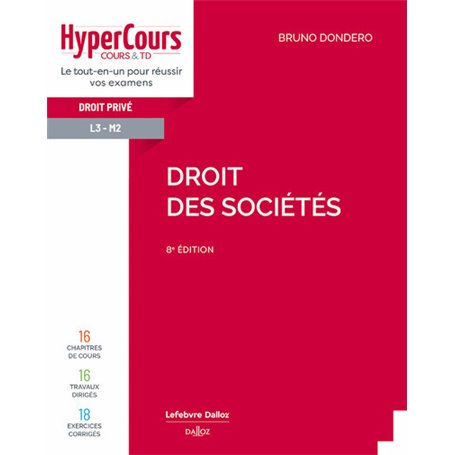 Droit des sociétés. 8e éd.