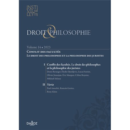 Droit & Philosophie - Volume 14