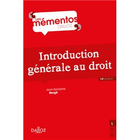 Introduction générale au droit 18ed